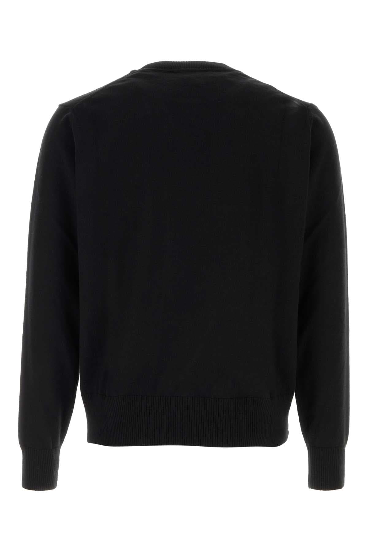 Black cotton blend Alex sweater - мініатюра 2