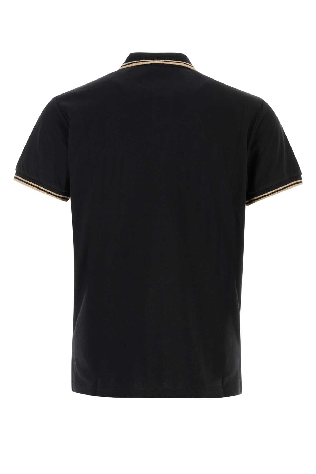 Black piquet Classic polo shirt - мініатюра 2