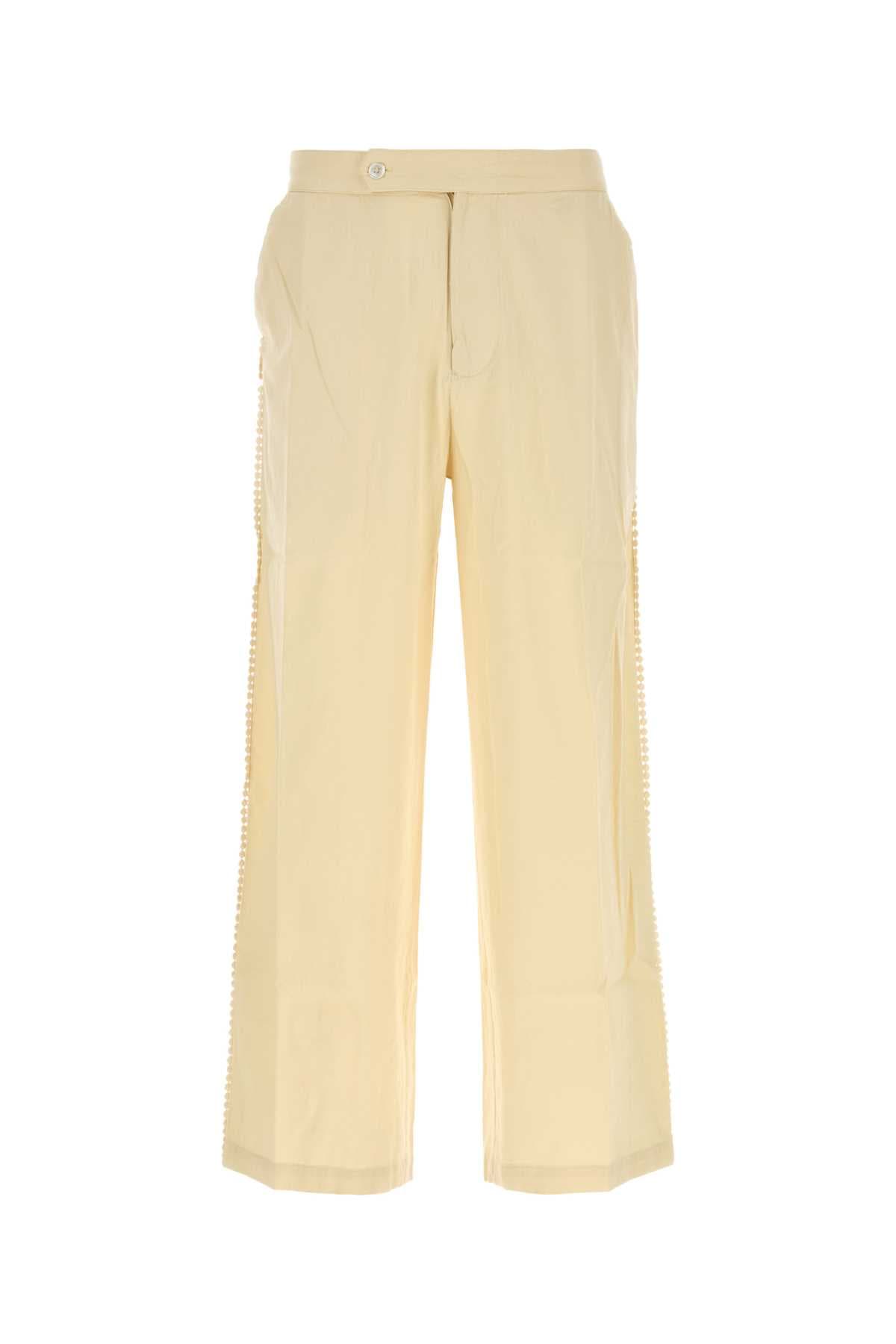 Ivory cotton Corniche pant