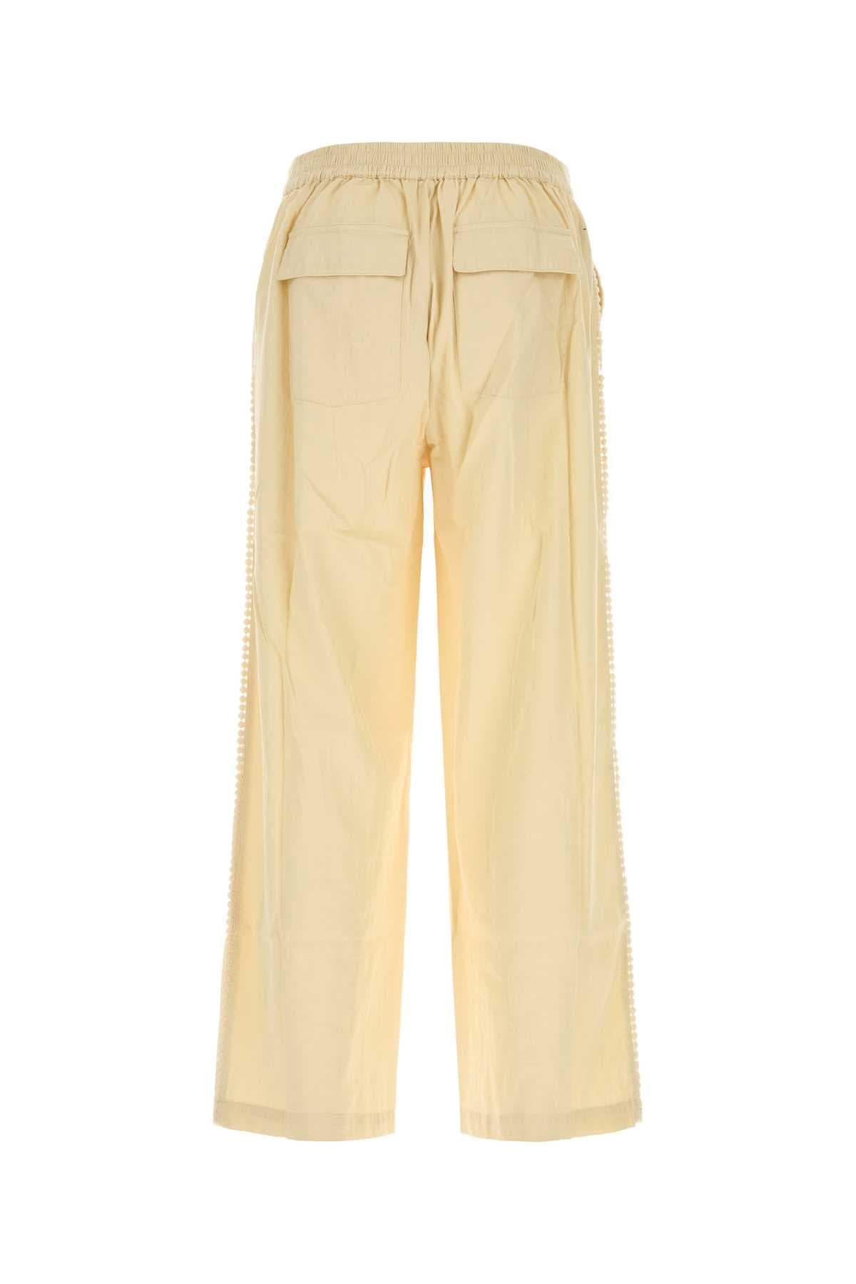 Ivory cotton Corniche pant - мініатюра 2
