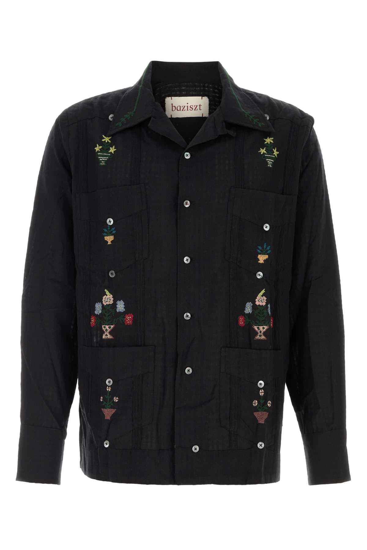 Black cotton Byrsa shirt