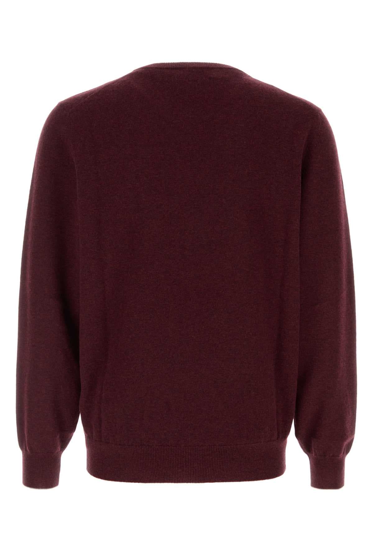 Melange burgundy cashmere sweater - мініатюра 2