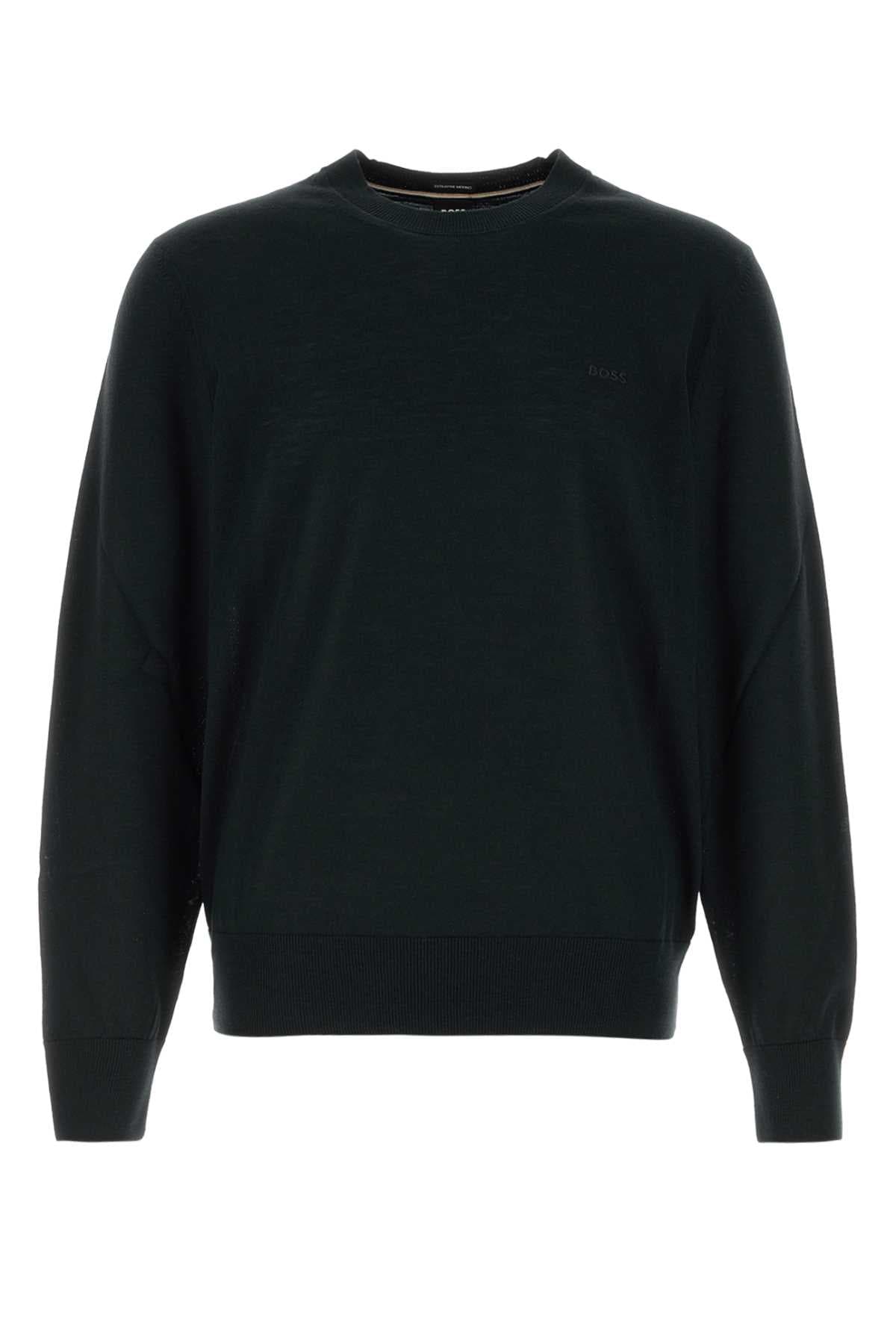 Black wool sweater