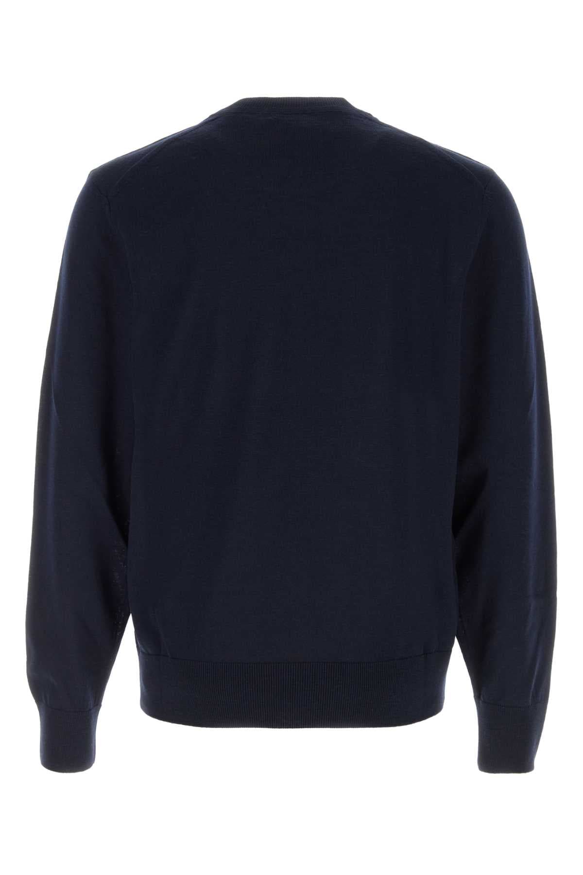 Midnight blue wool sweater - мініатюра 2