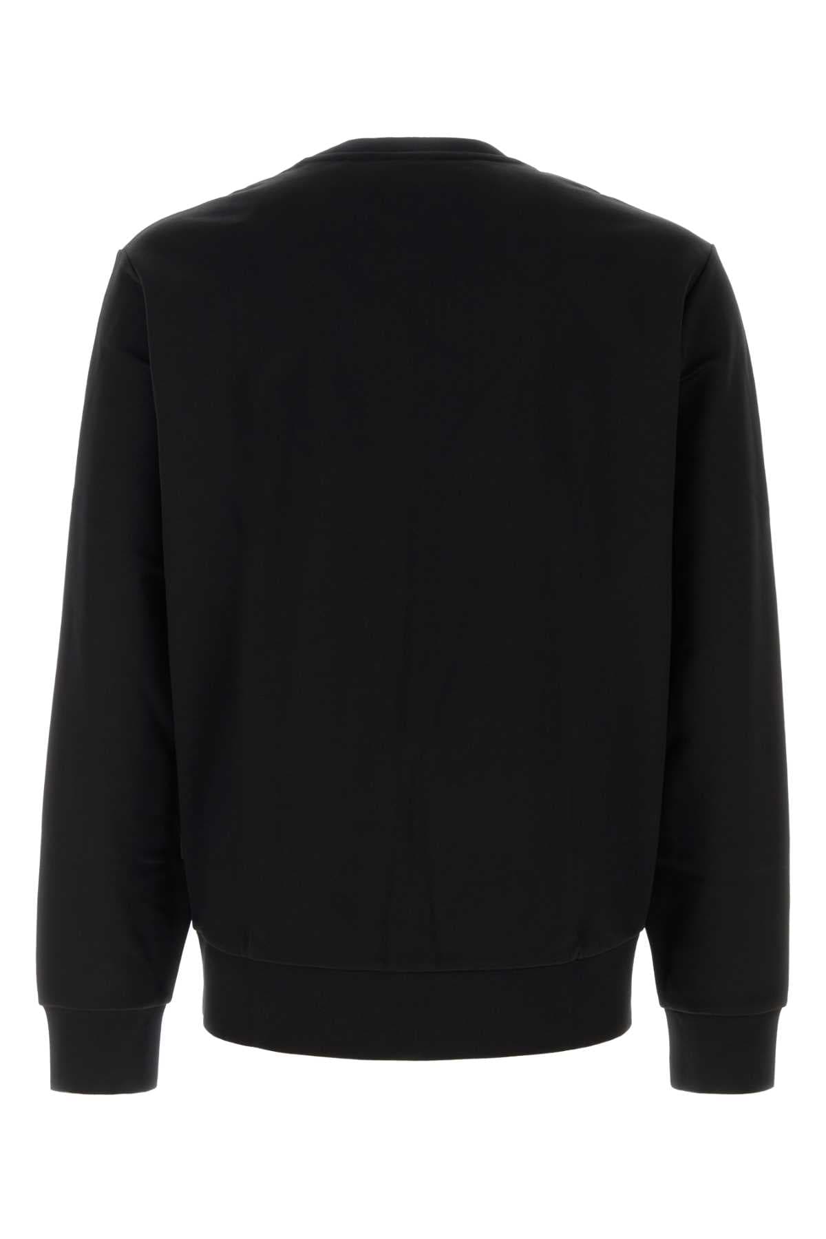 Black cotton sweatshirt - мініатюра 2