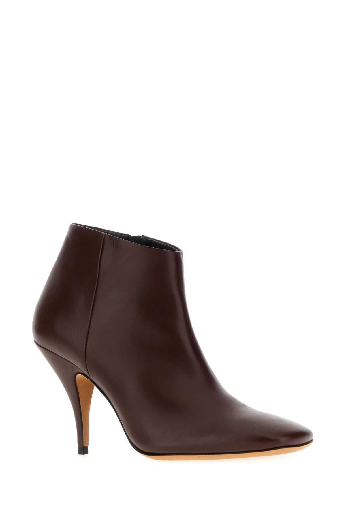 Chocolate leather Credo ankle boots - мініатюра 2
