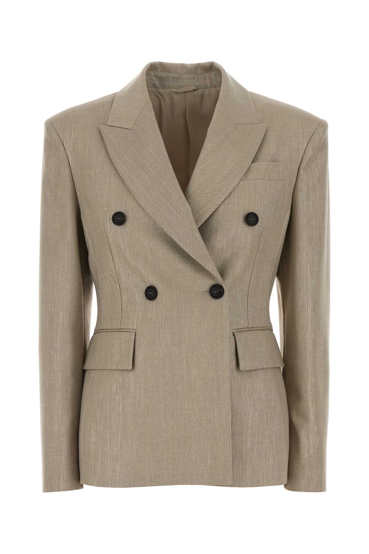 Cappuccino twill blazer