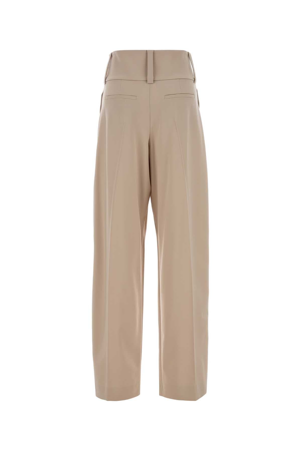Sand stretch wool wide-leg Girino pant - мініатюра 2