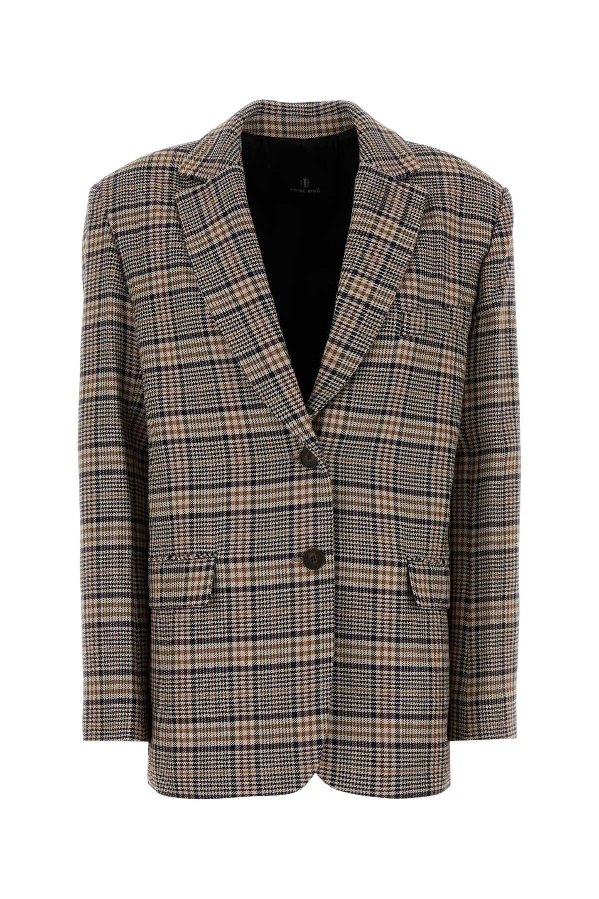 Embroidered jacquard Quinn blazer