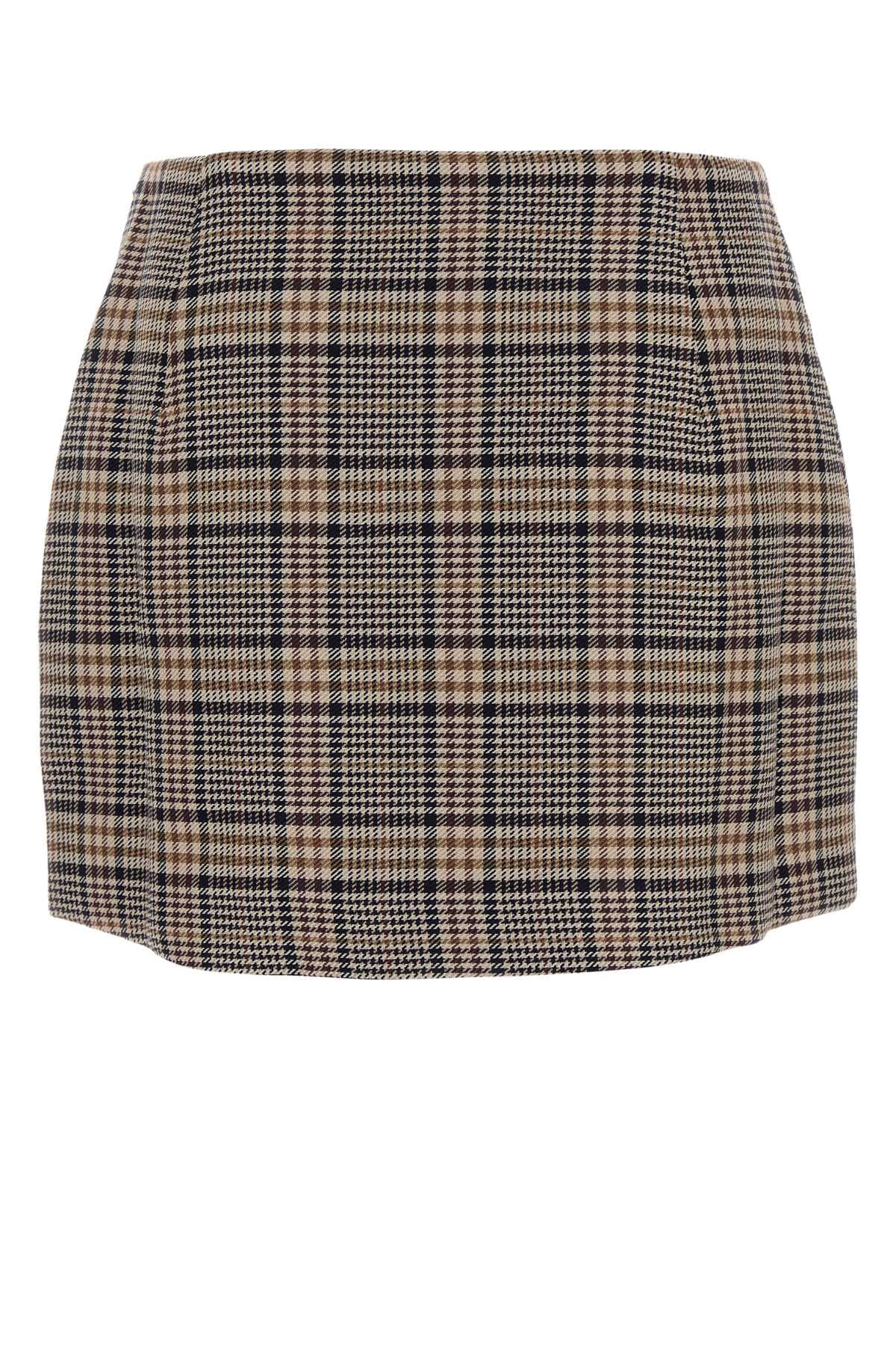 Embroidered viscose blend Tierra mini skirt - мініатюра 2