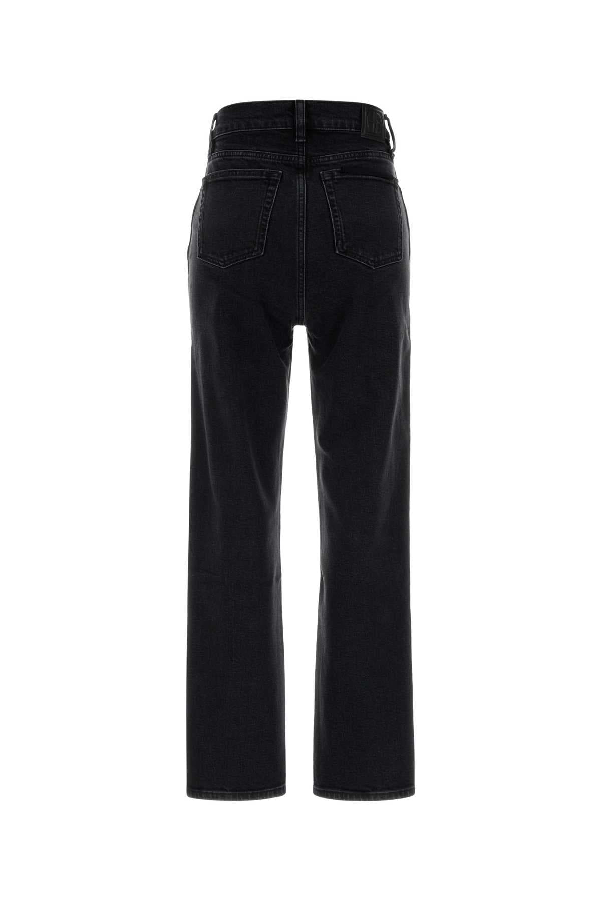 Black stretch denim Jane jeans - мініатюра 2