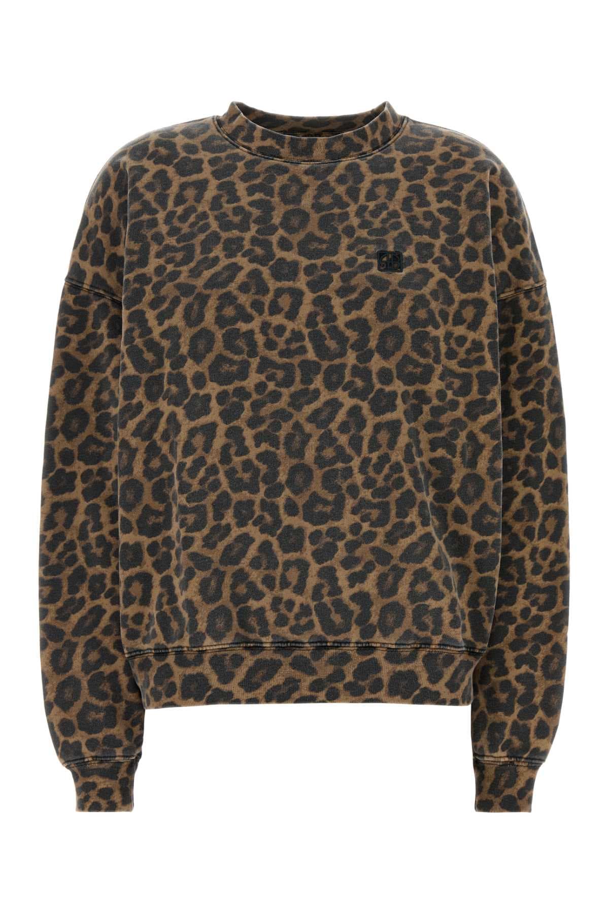 Printed cotton oversize Miles sweatshirt