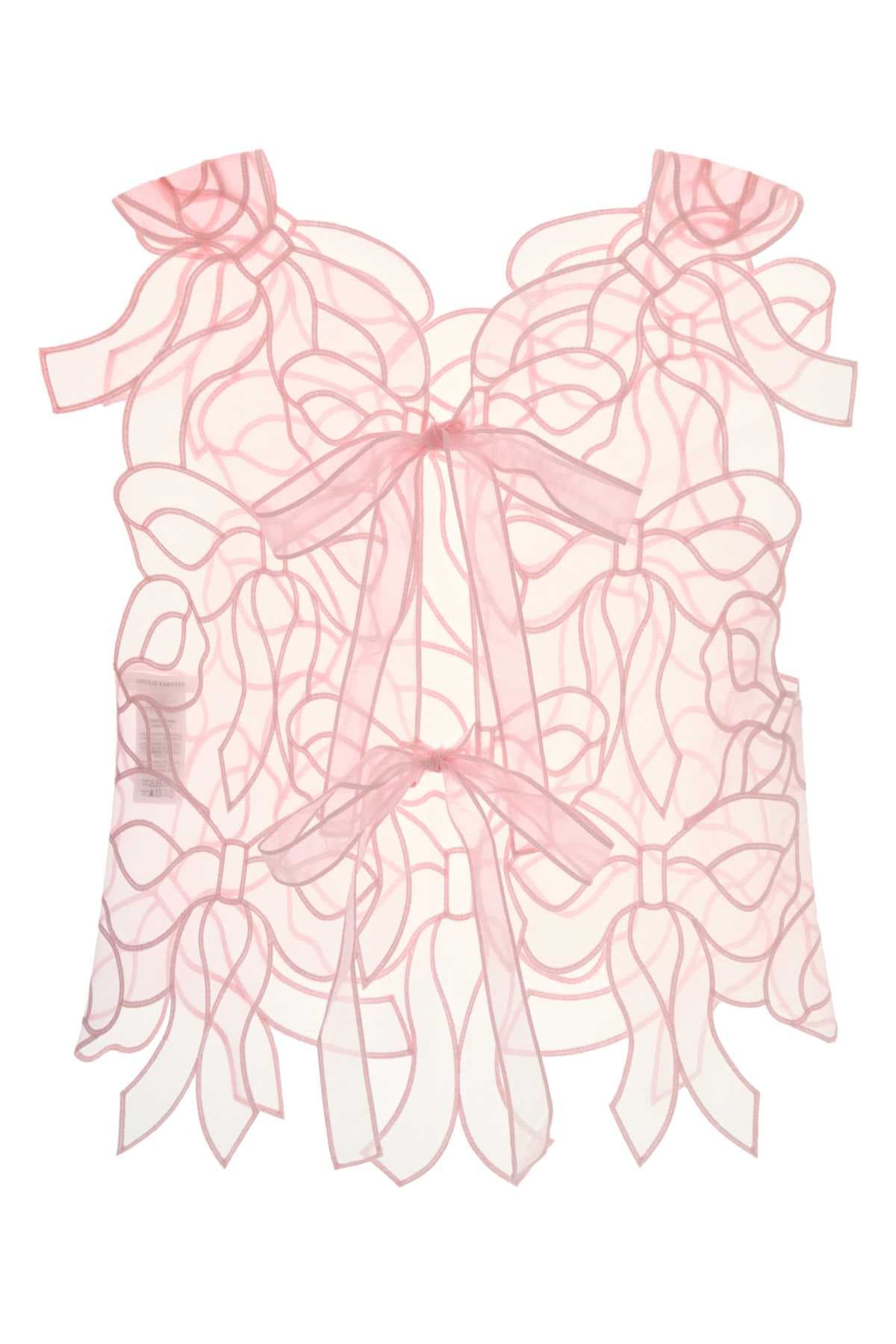 Pink organza top - мініатюра 2