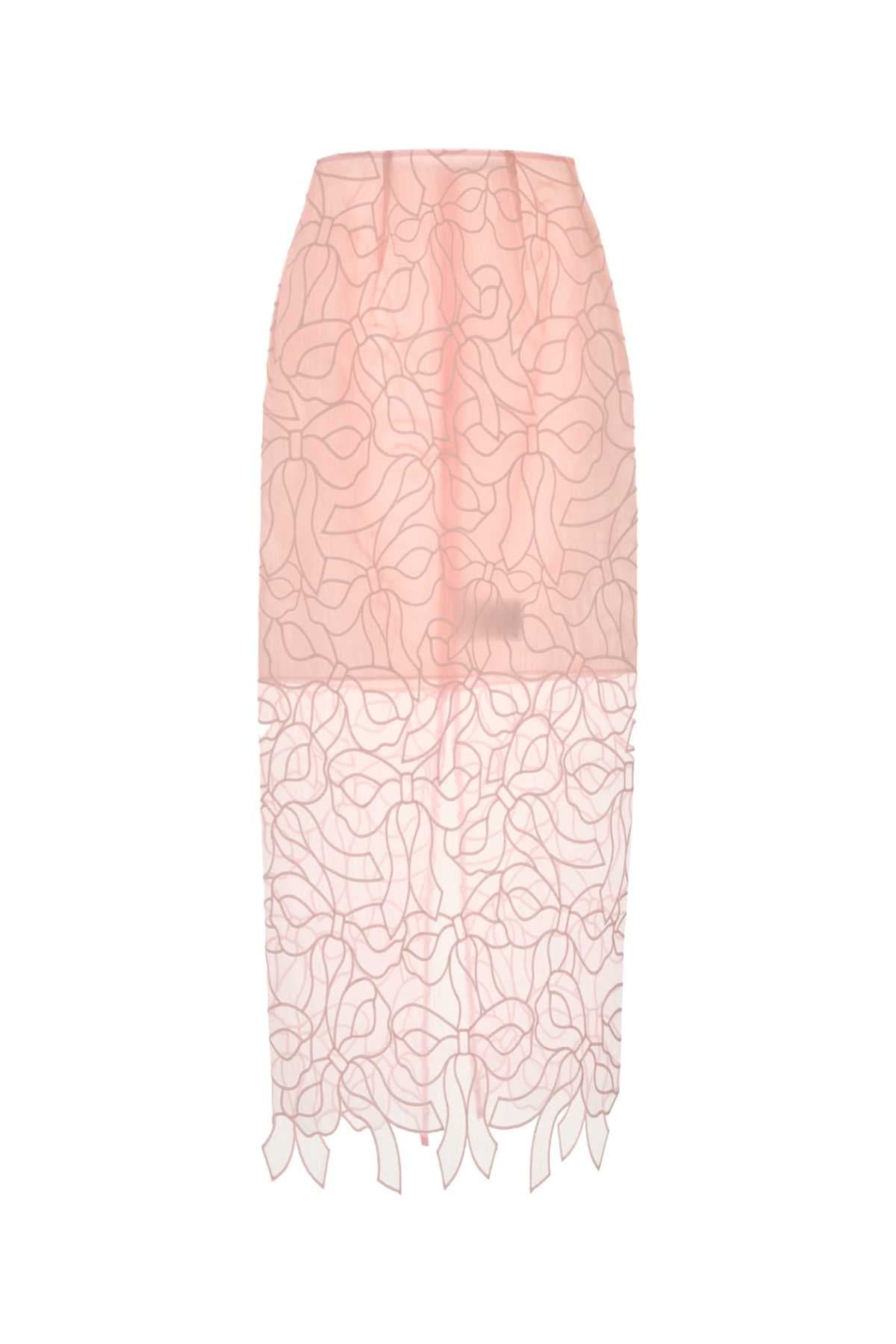 Pink organza skirt