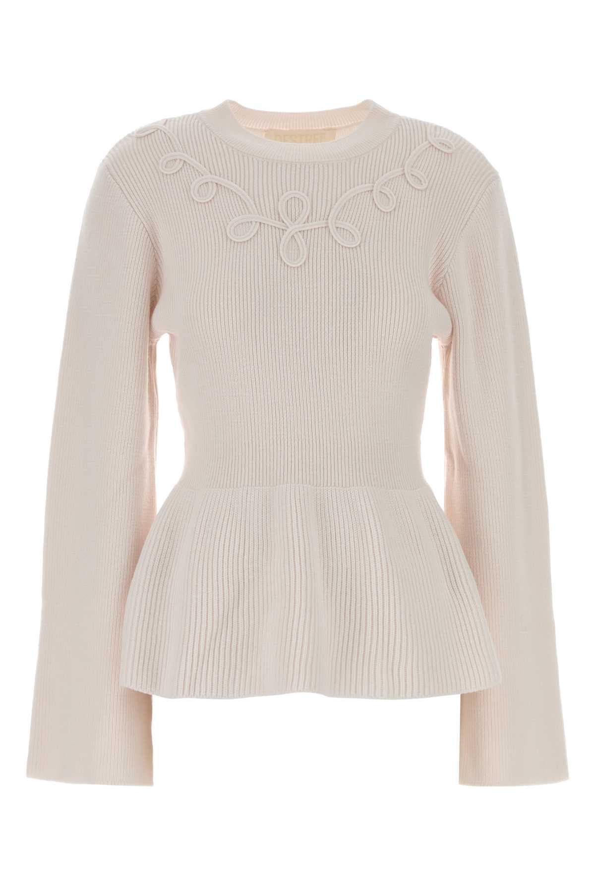 Ivory wool Rosa sweater