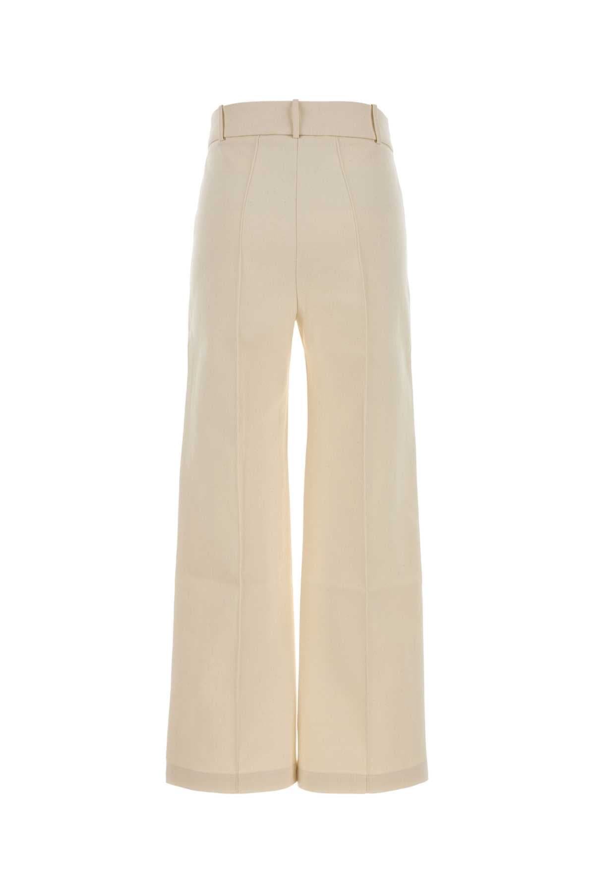 Ivory cotton blend Yoshimoto pant - мініатюра 2