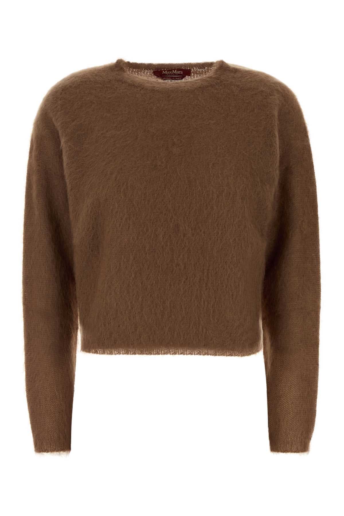 Brown nylon blend Campale sweater