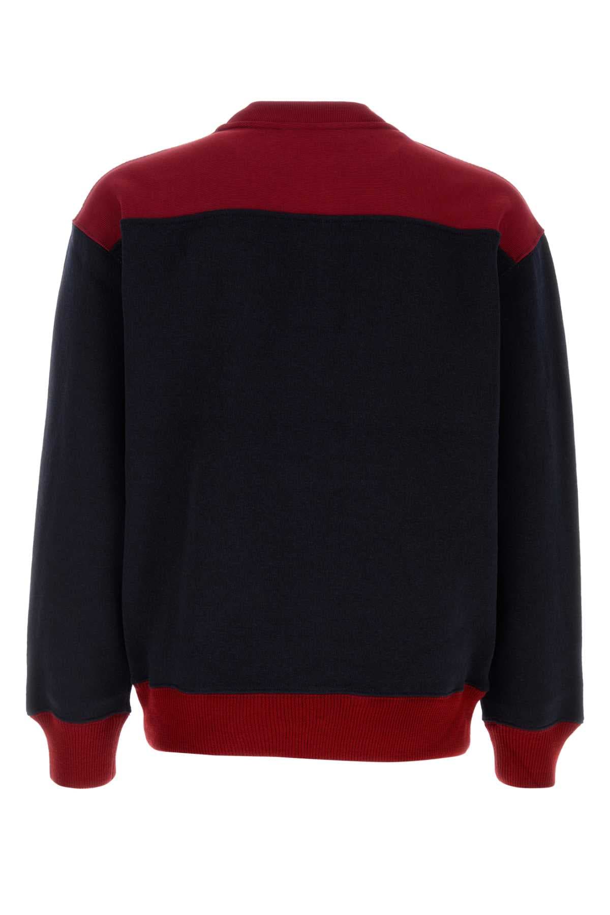Two-tone wool blend sweatshirt - мініатюра 2