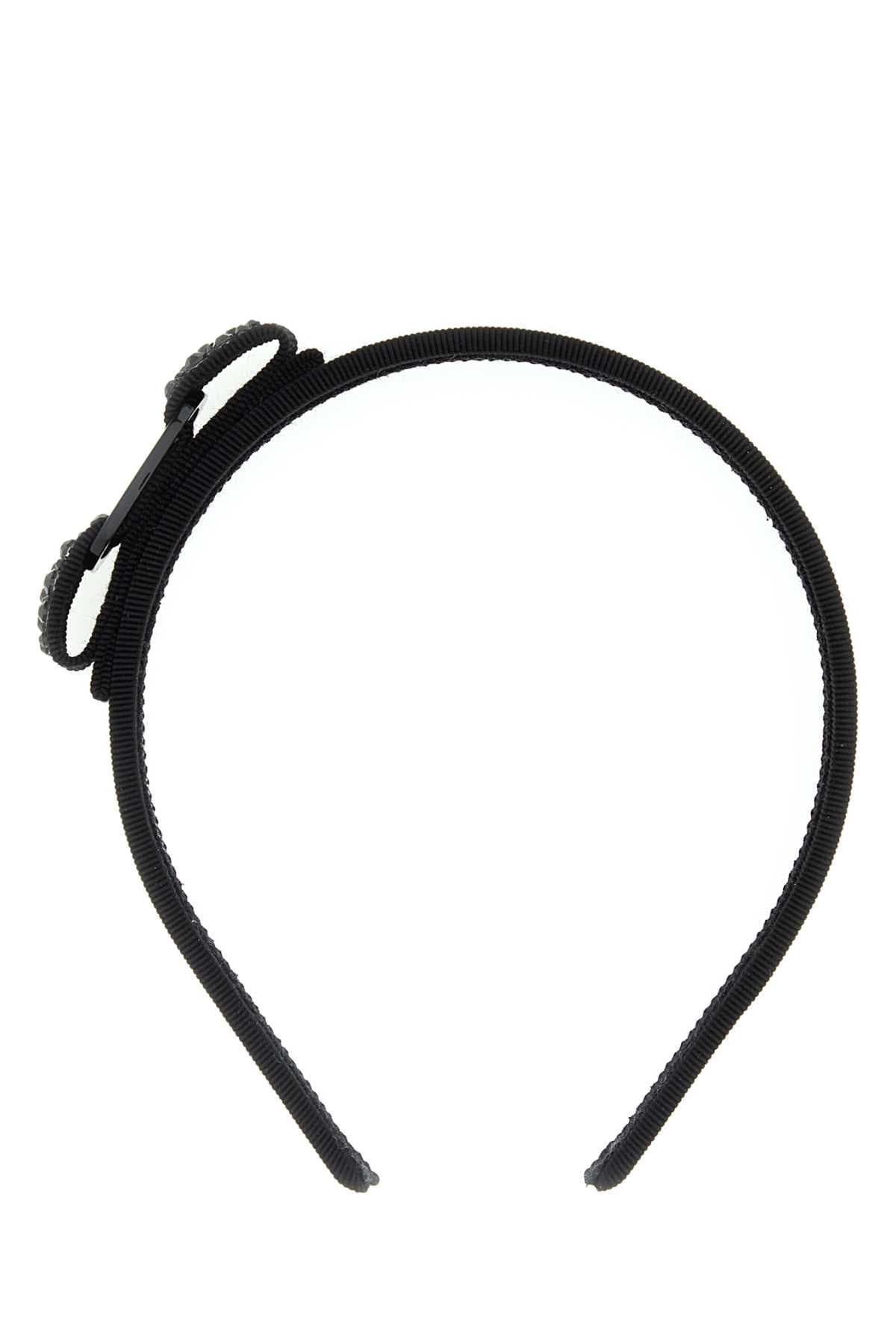 Black fabric hairband
