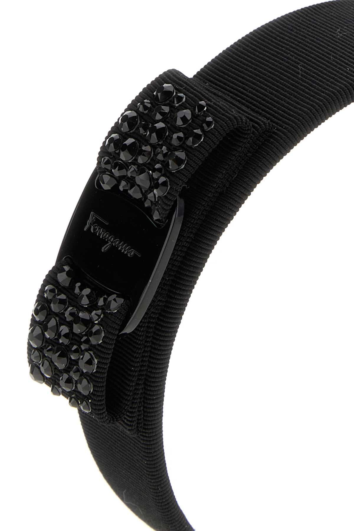 Black fabric hairband - мініатюра 2
