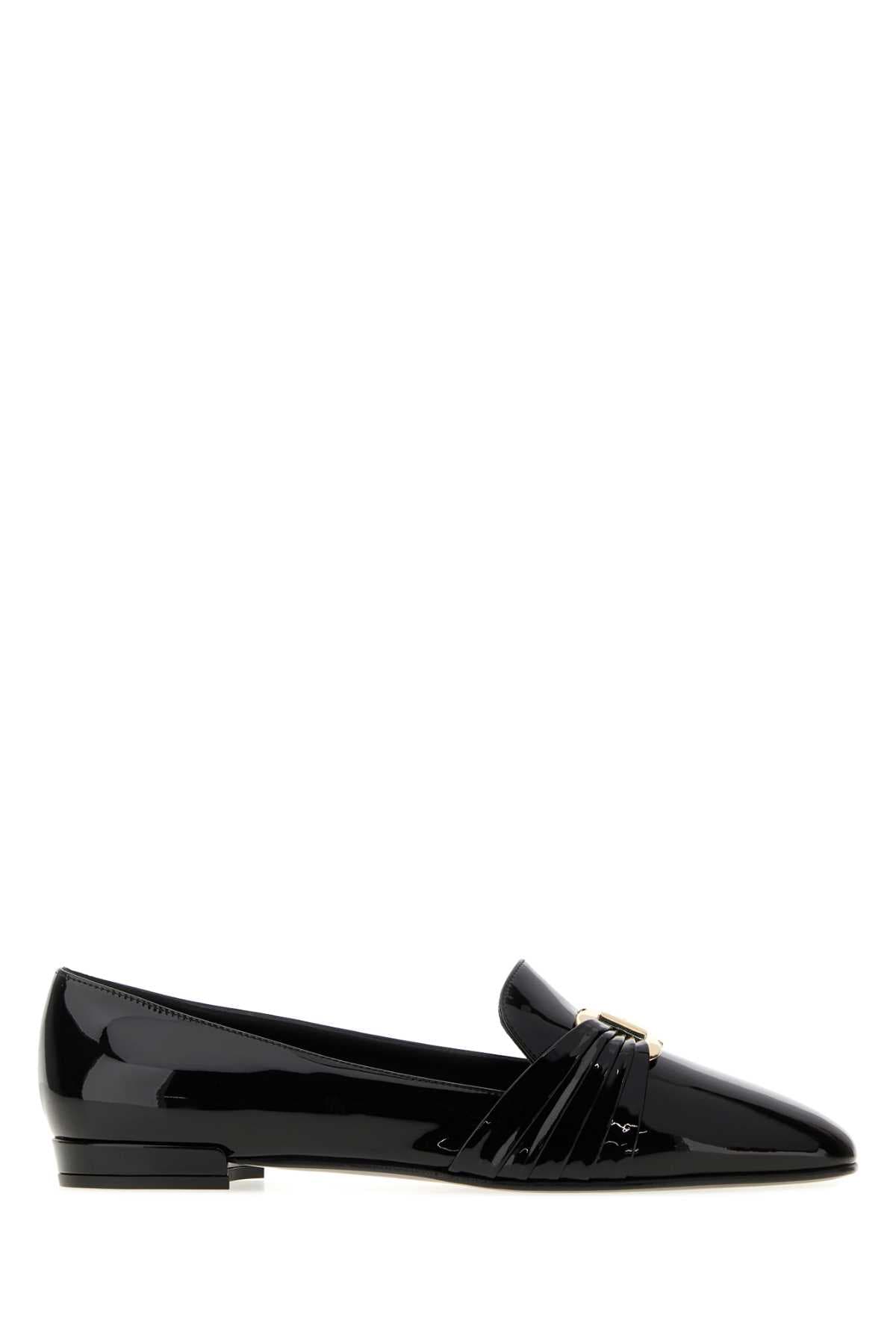 Black leather Lumie loafers