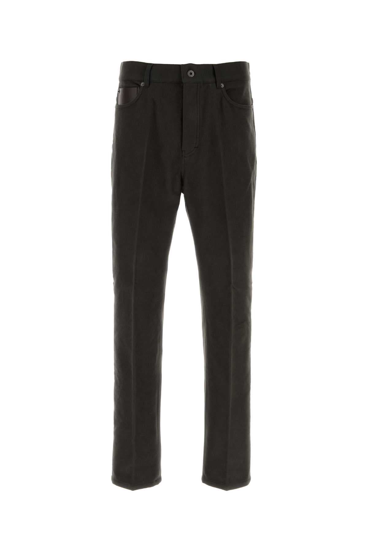Dark brown flannel pant