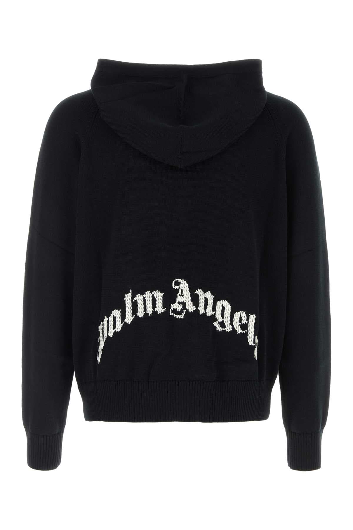 Black cotton oversize sweatshirt - мініатюра 2