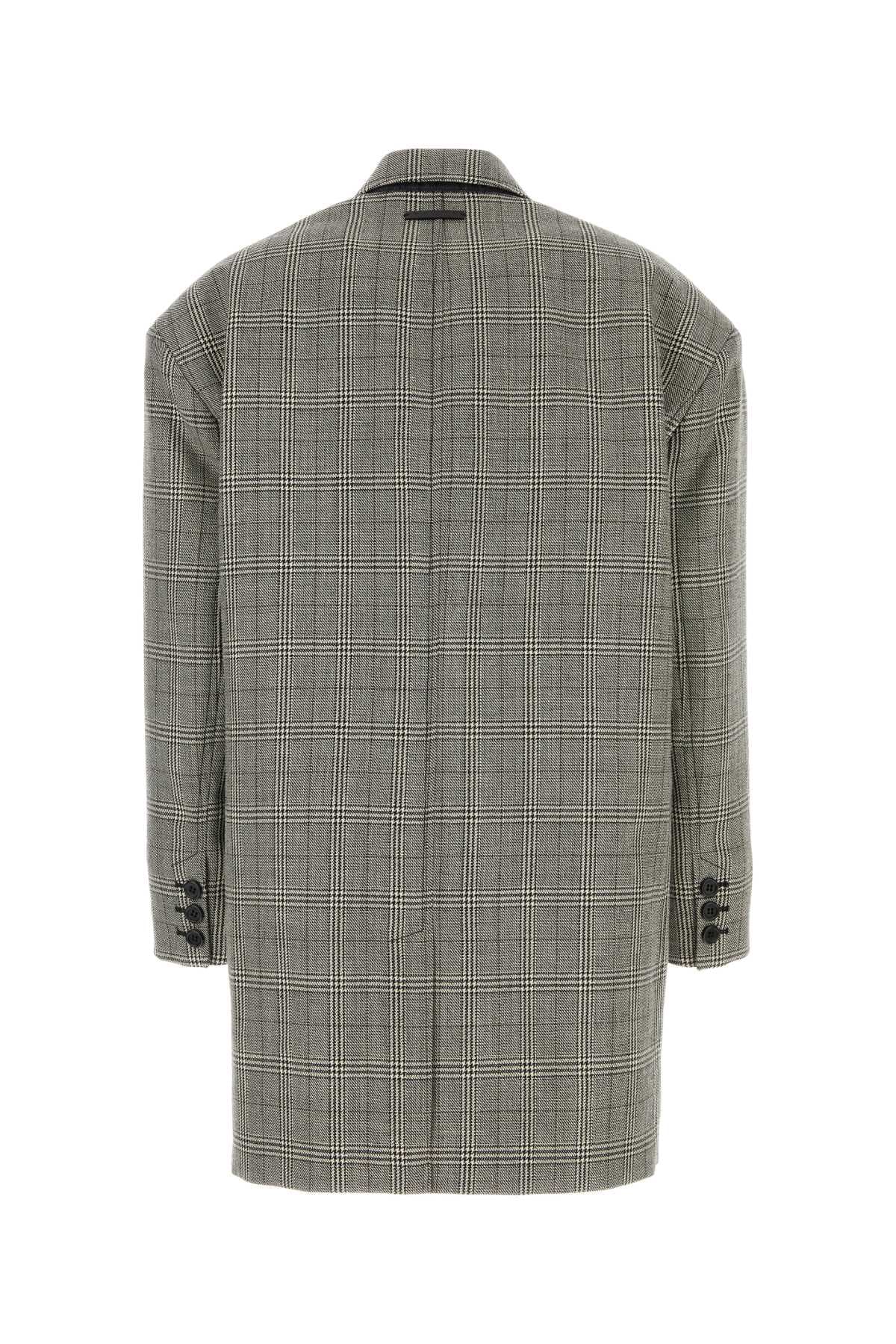 Embroidered wool oversize blazer - мініатюра 2