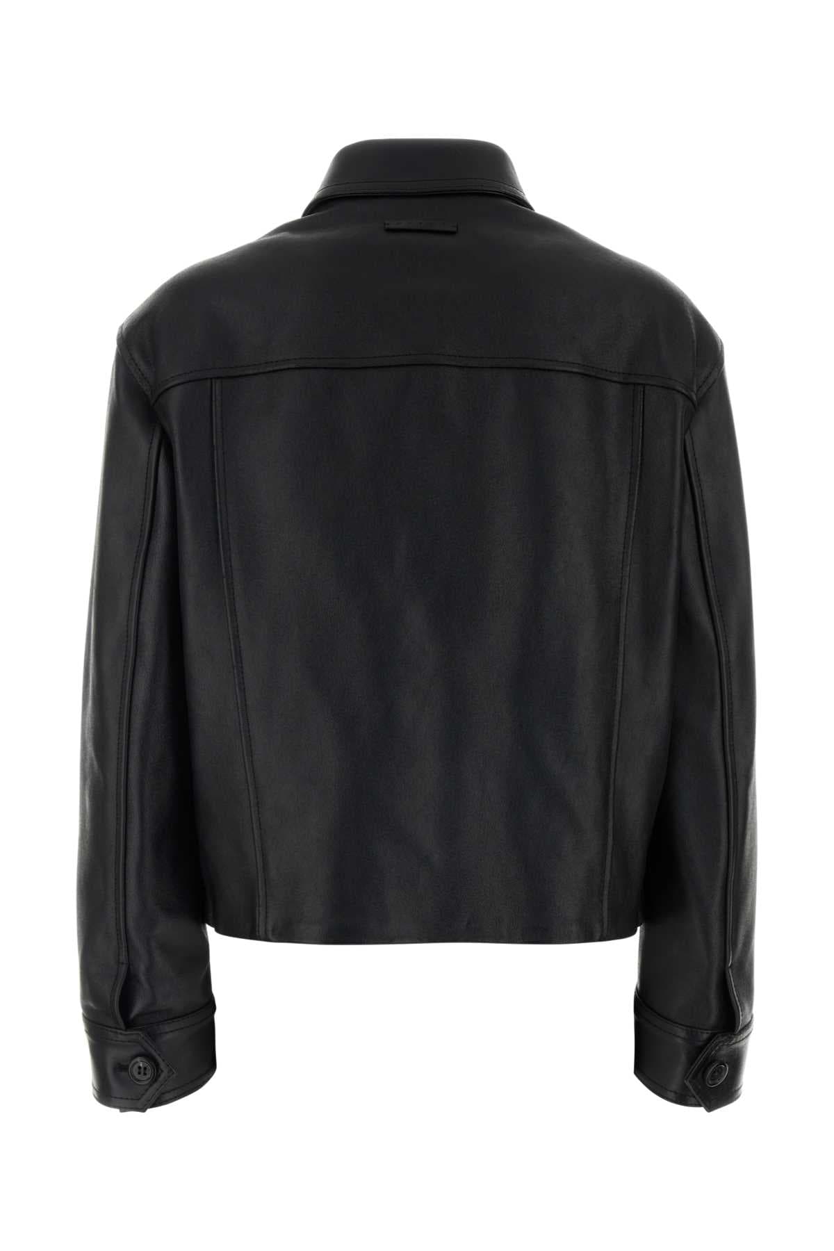 Two-tone leather jacket - мініатюра 2
