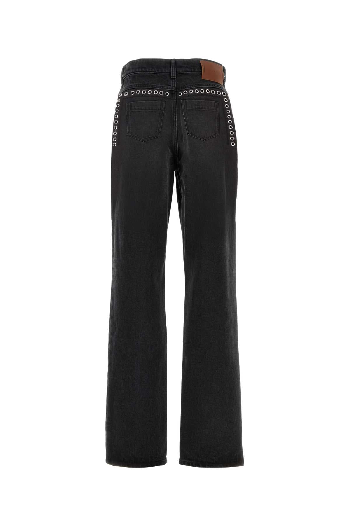 Black denim jeans - мініатюра 2