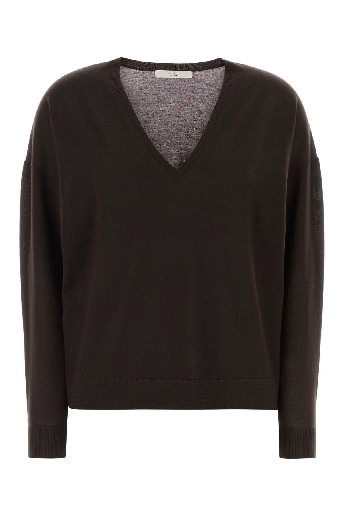 Chocolate cashmere sweater