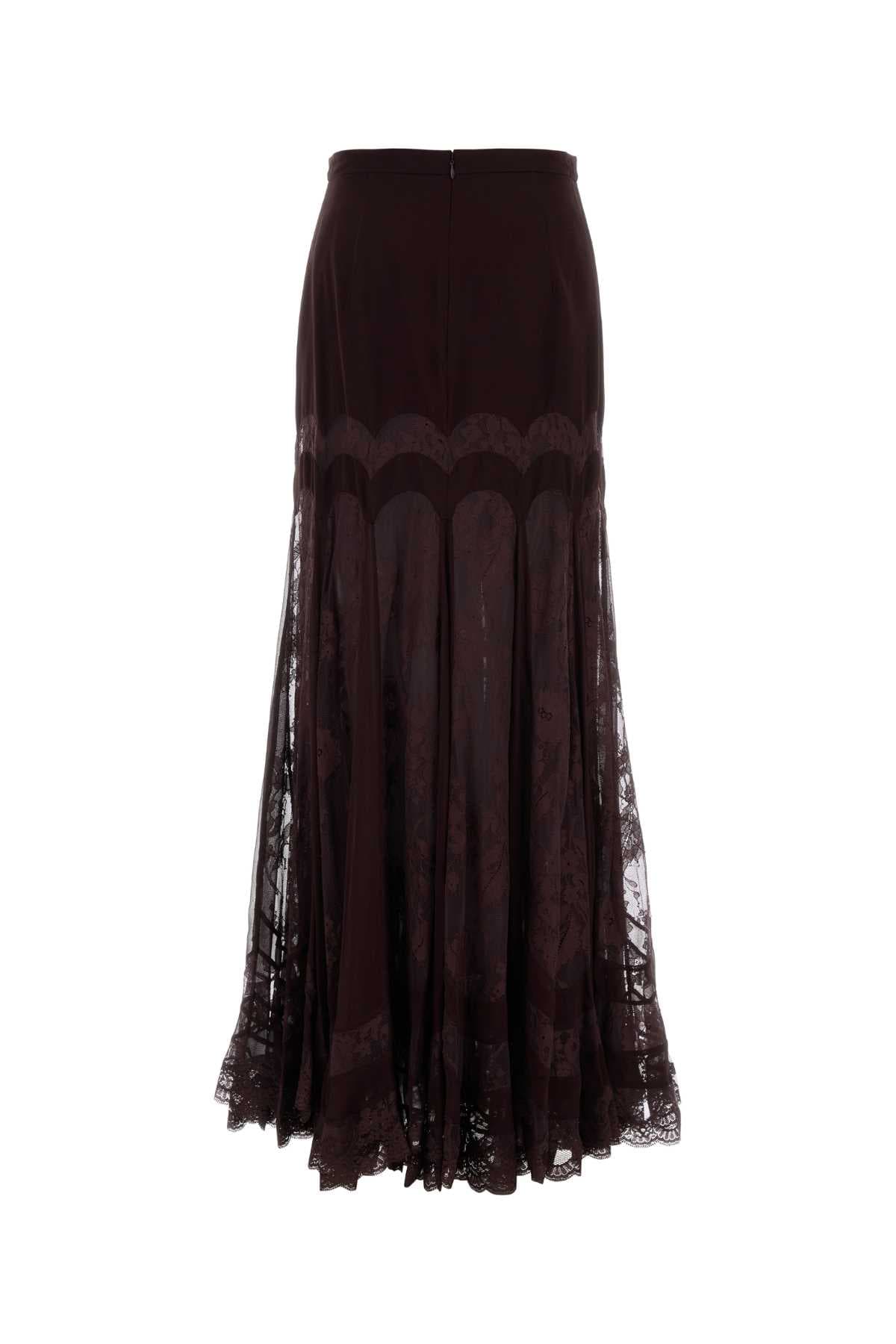Plum crepe Valiant skirt - мініатюра 2