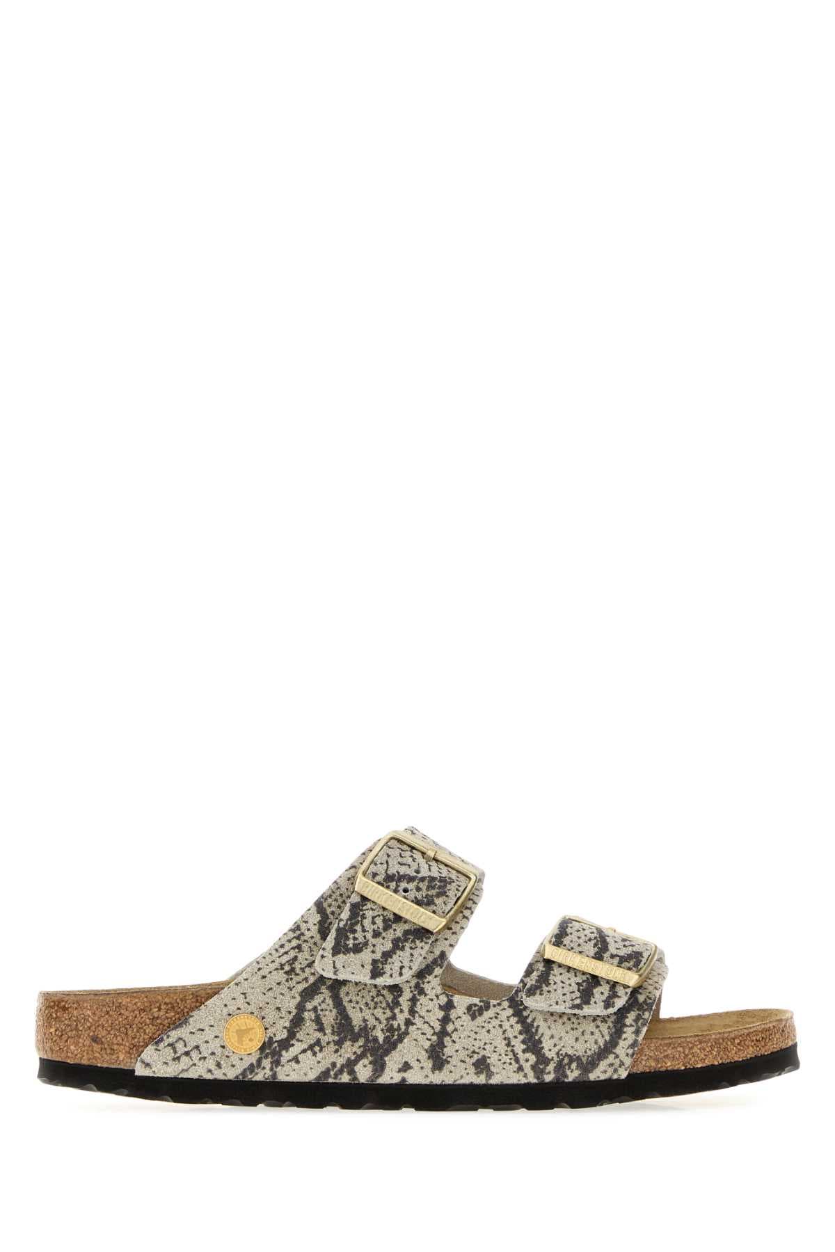 Printed suede Arizona slippers