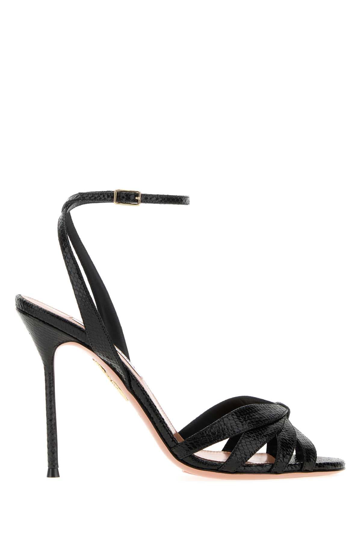 Black leather Soulmate sandals