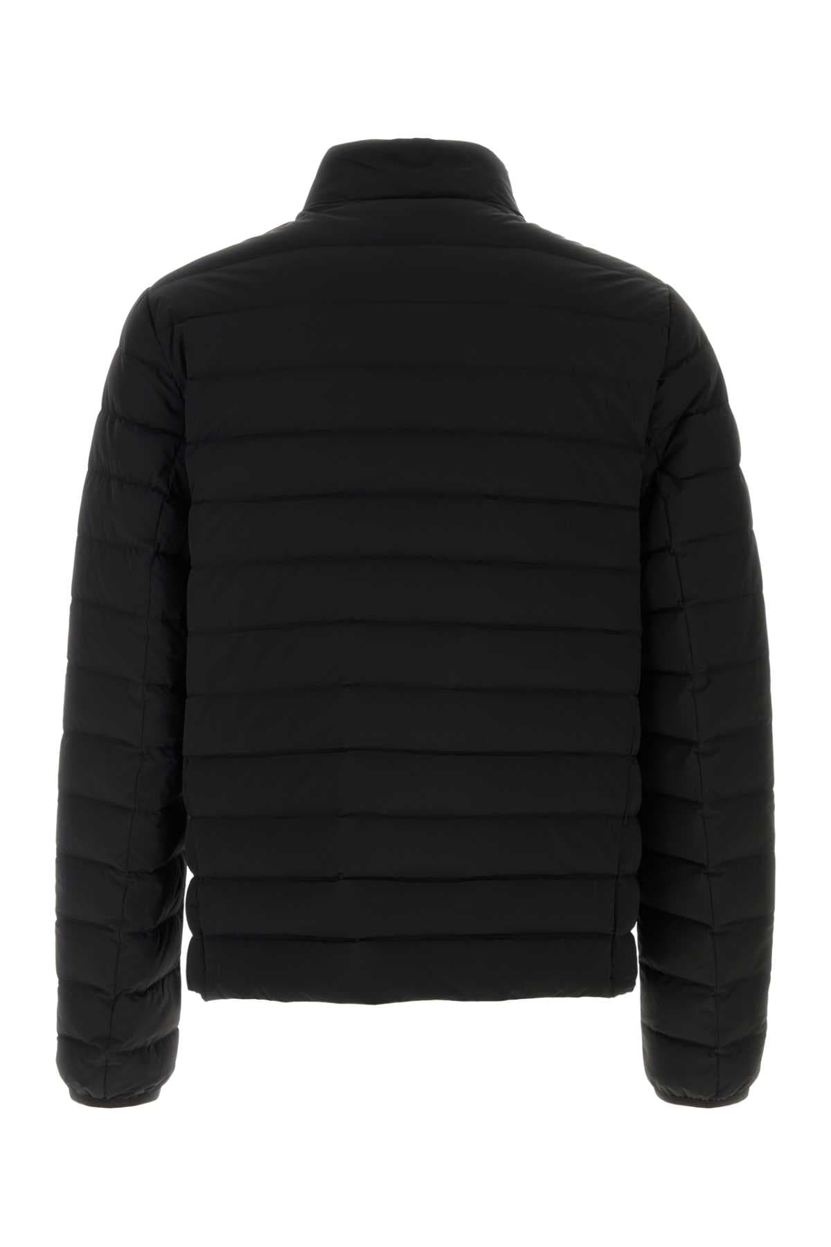 Black stretch nylon down jacket - мініатюра 2
