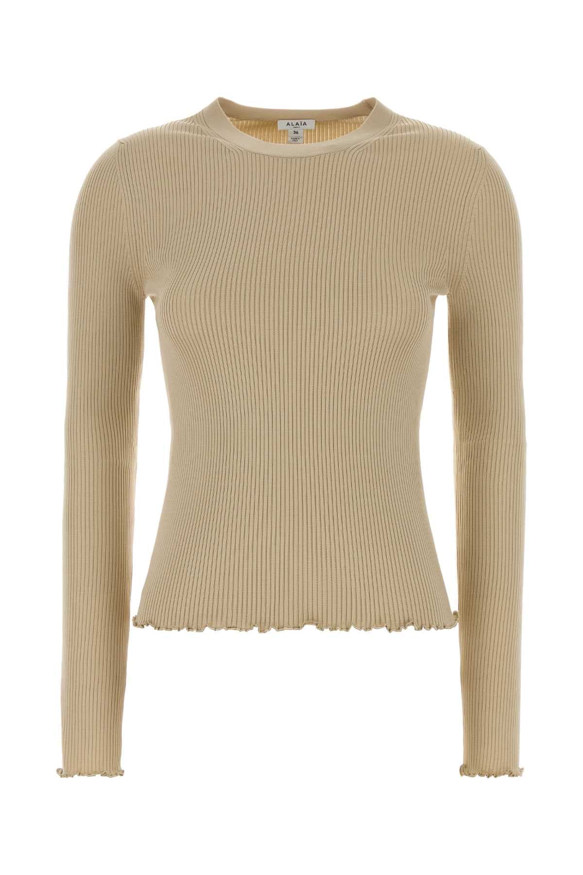 Sand knit top