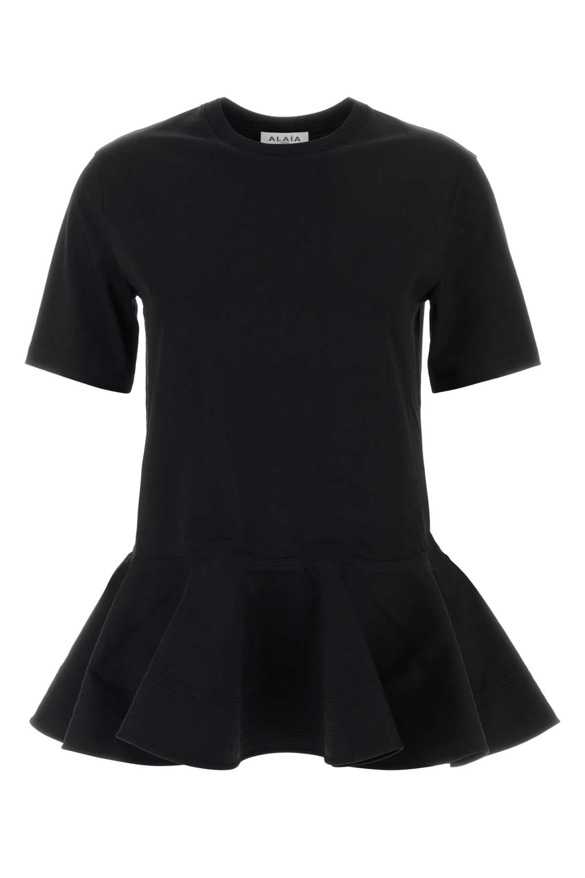 Black cotton t-shirt
