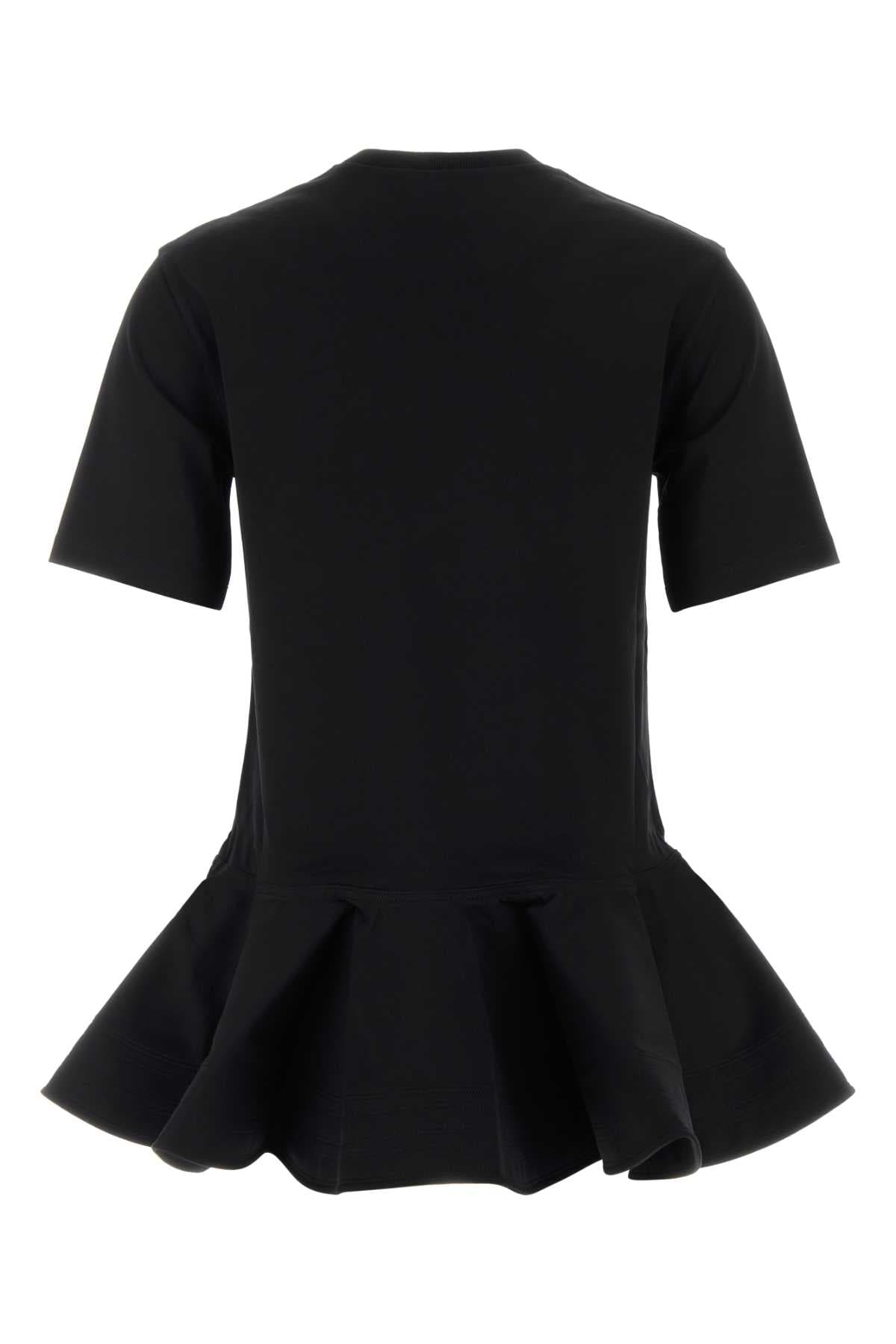 Black cotton t-shirt - мініатюра 2