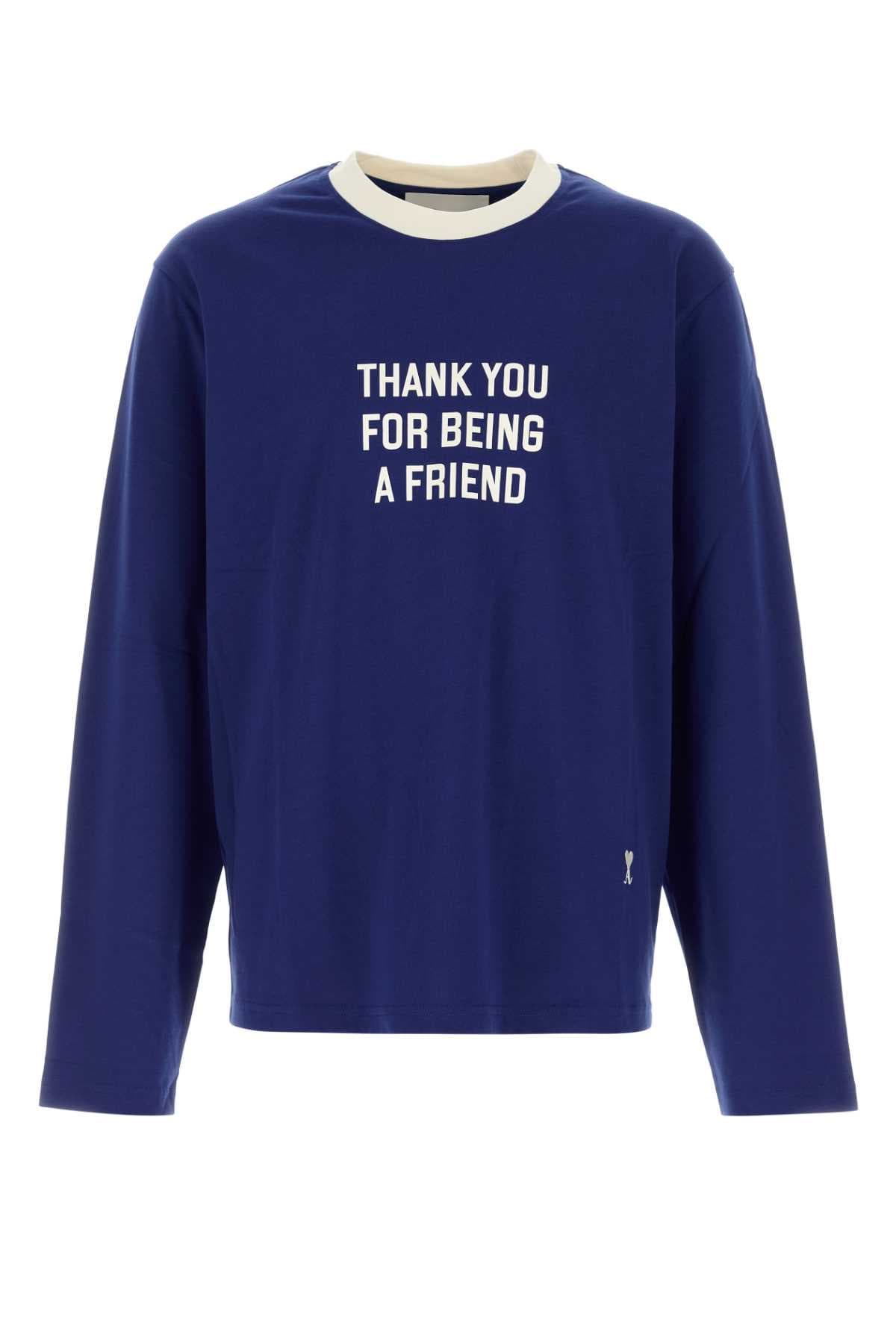 Blue cotton t-shirt