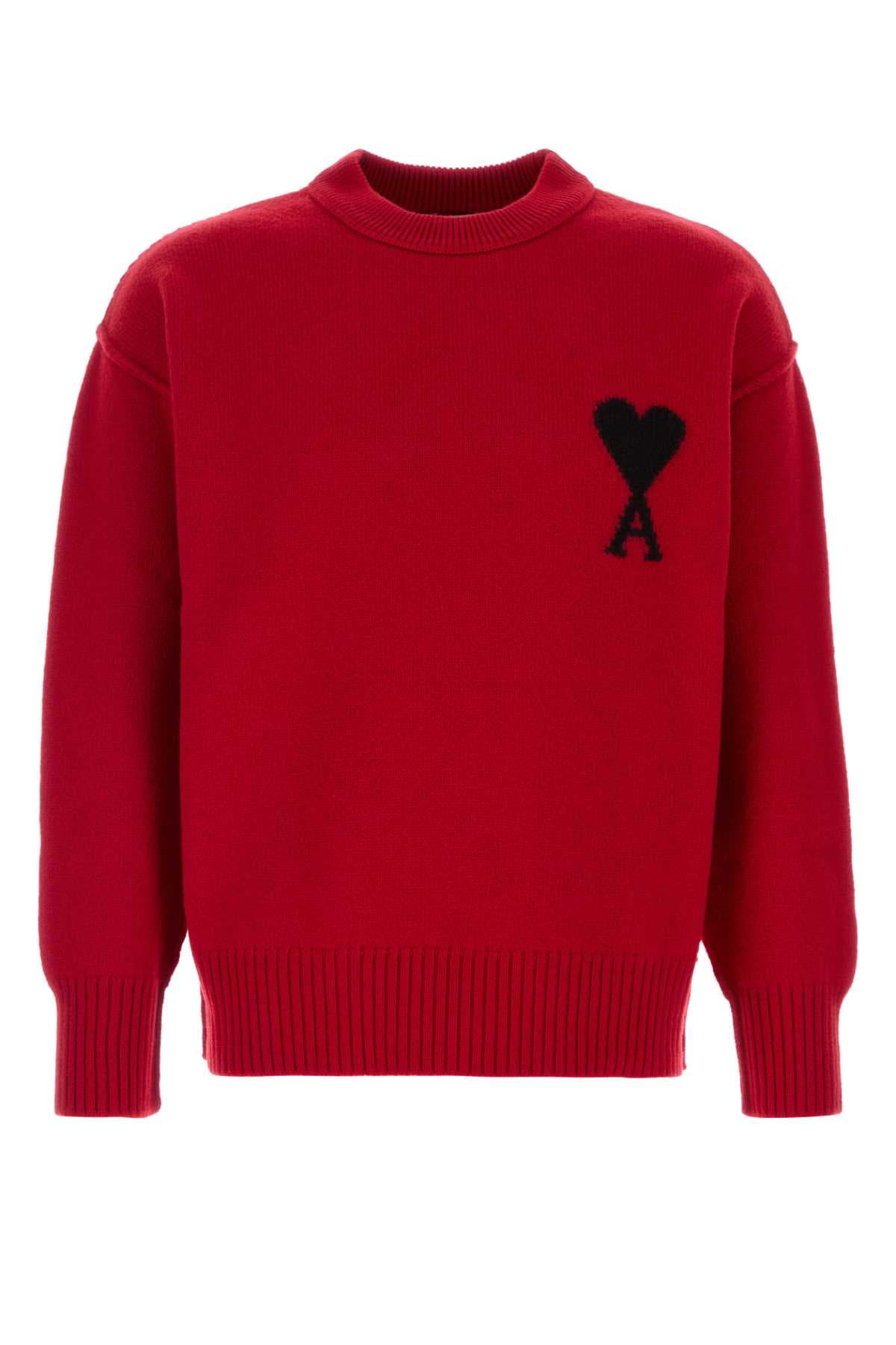 Red wool sweater