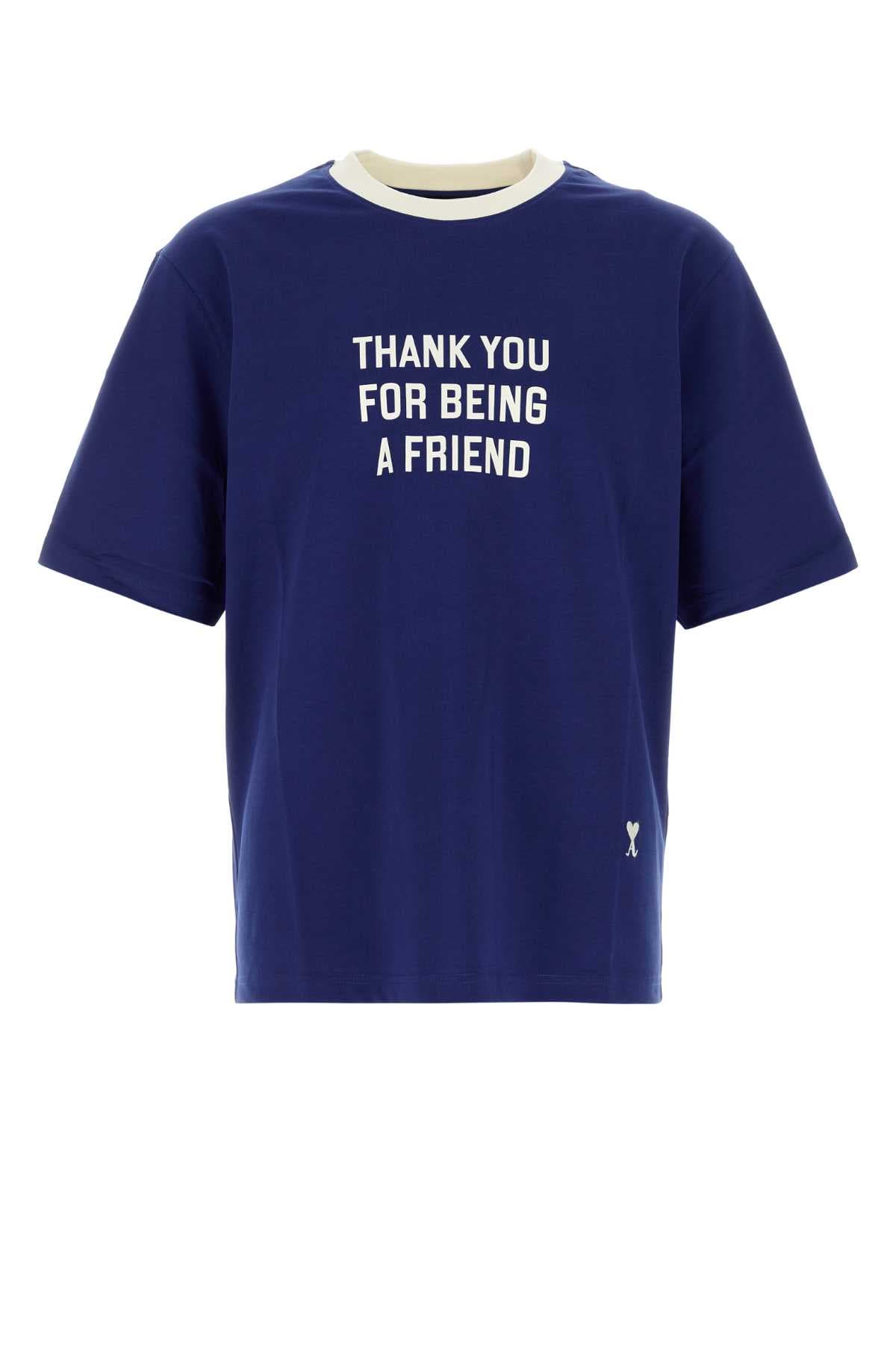 Blue cotton t-shirt
