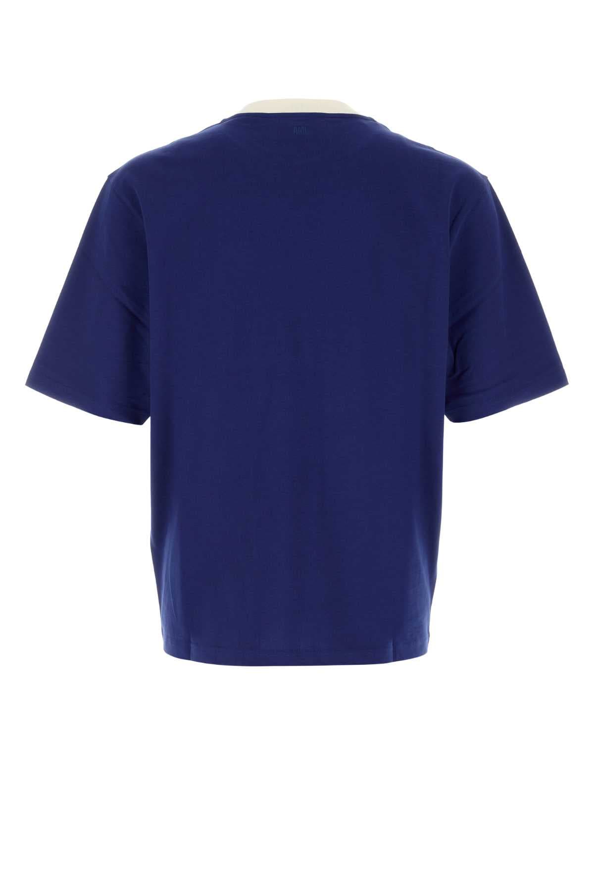 Blue cotton t-shirt - мініатюра 2