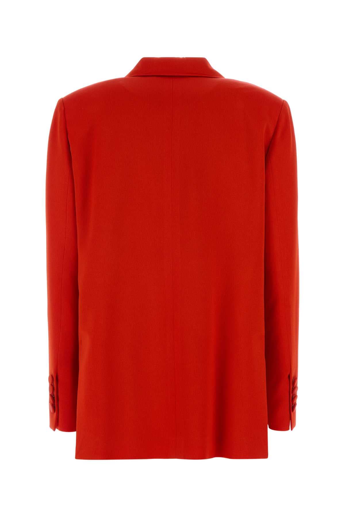 Red crepe Novalis blazer - мініатюра 2