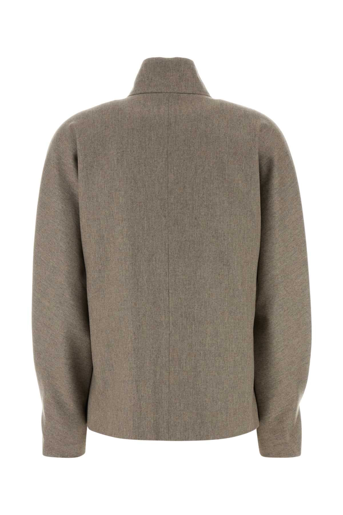 Dove grey wool blend Hiromi jacket - мініатюра 2