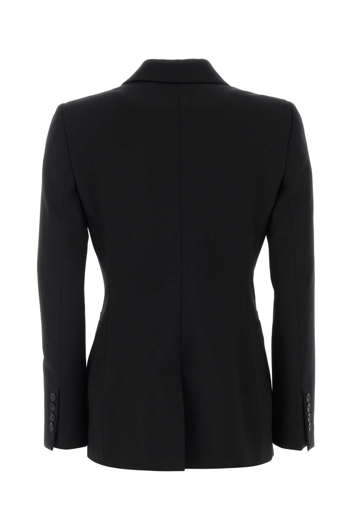 Black stretch wool Romy blazer - мініатюра 2