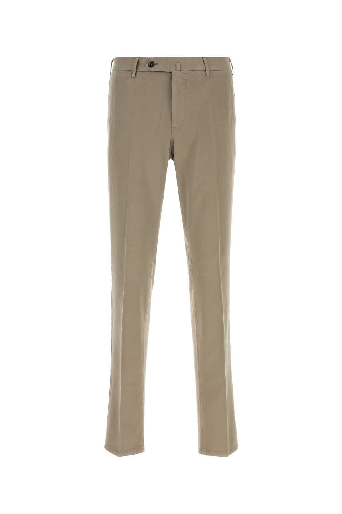 Dove grey stretch cotton blend pant
