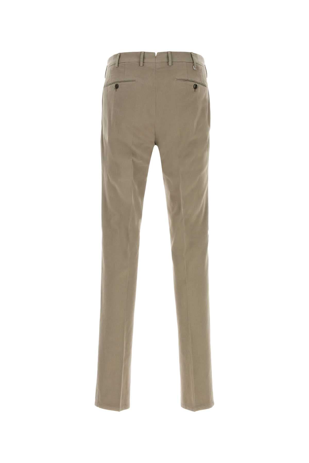 Dove grey stretch cotton blend pant - мініатюра 2
