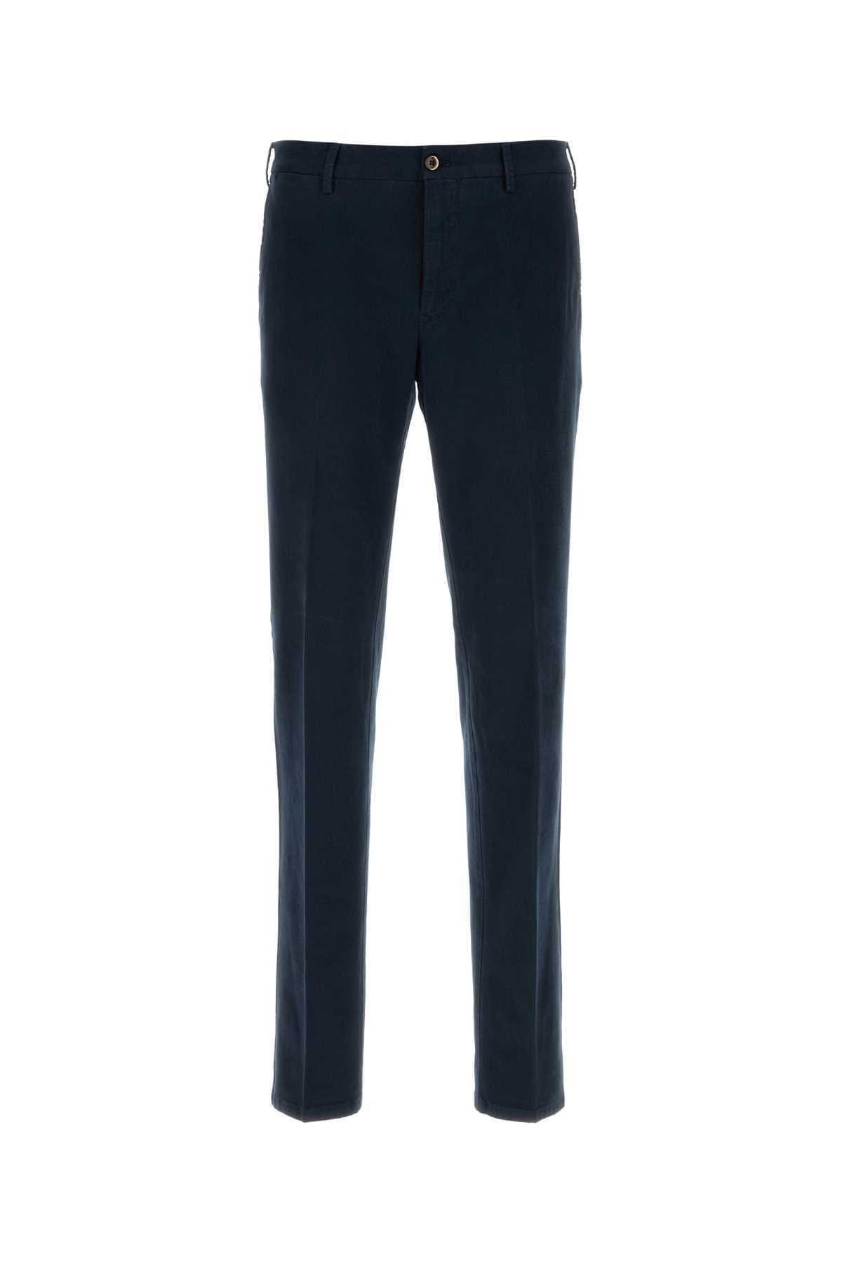 Blue stretch cotton pant