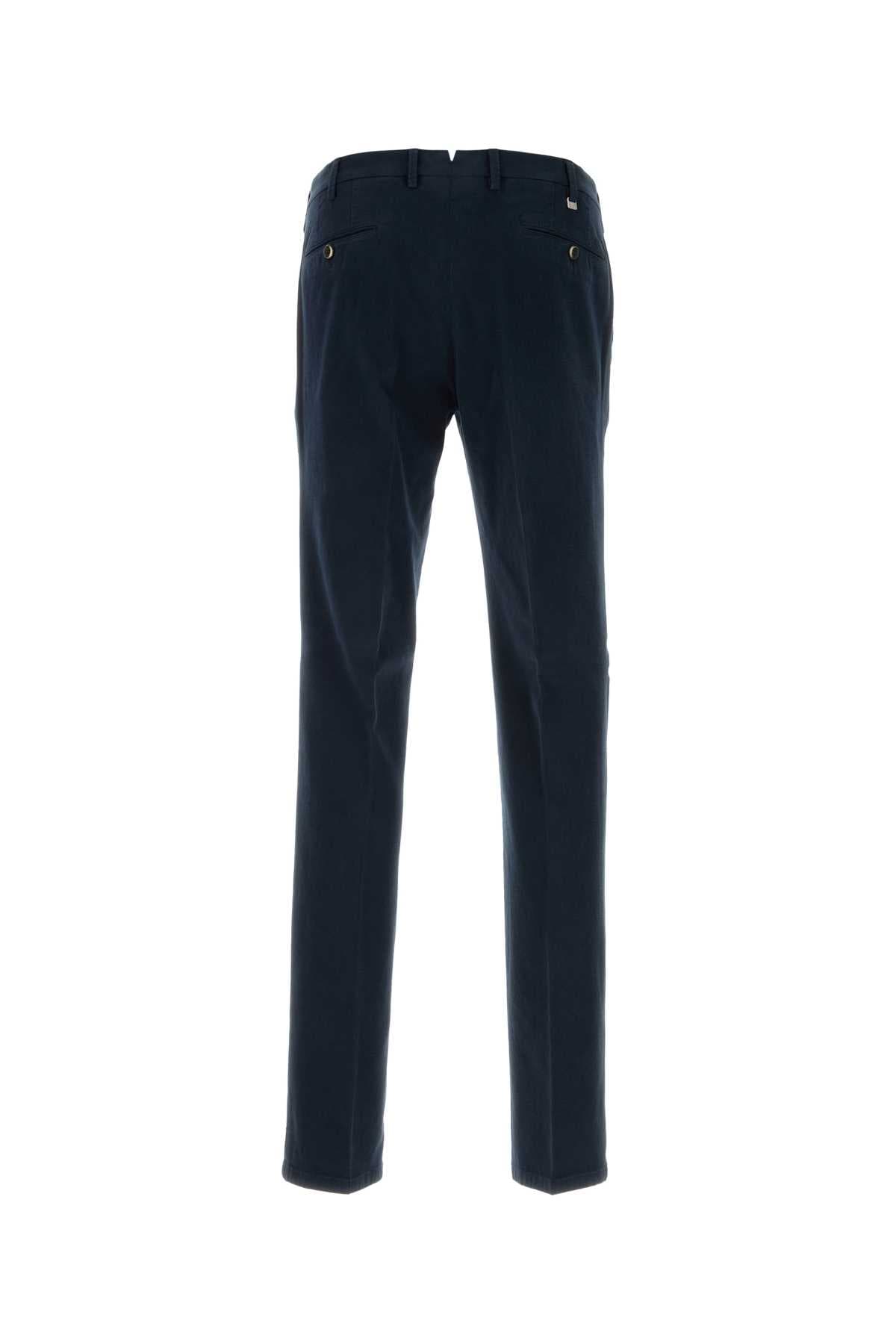 Blue stretch cotton pant - мініатюра 2