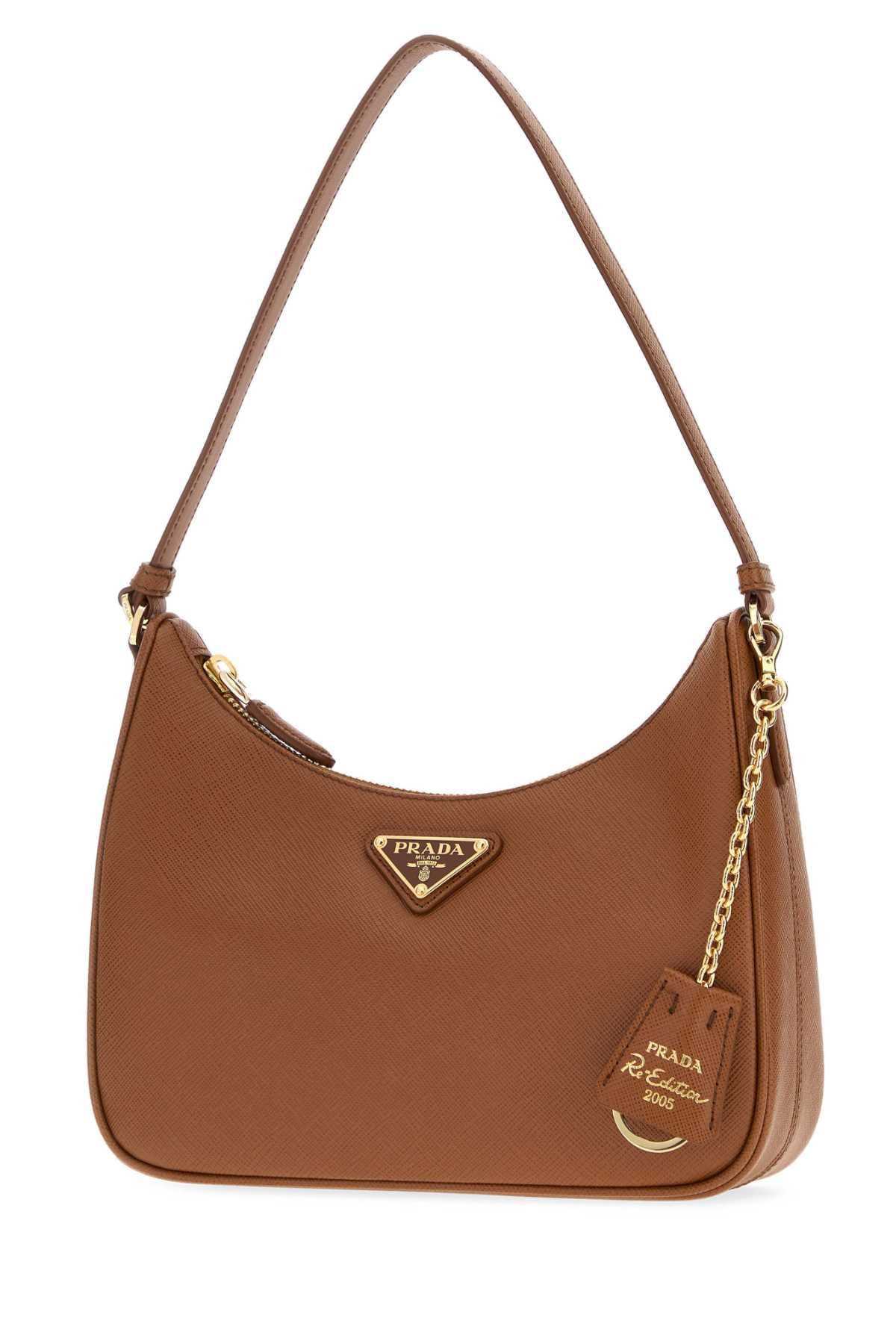 Caramel leather Prada Re-Edition 2005 shoulder bag - мініатюра 2